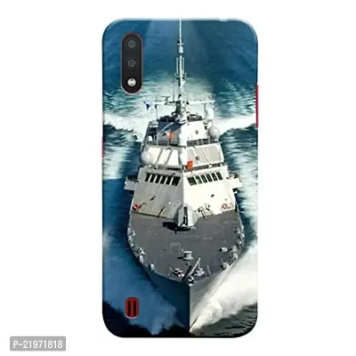 Dugvio? Printed Designer Back Case Cover for Samsung Galaxy M01 / Samsung M01 (Navy Ship)