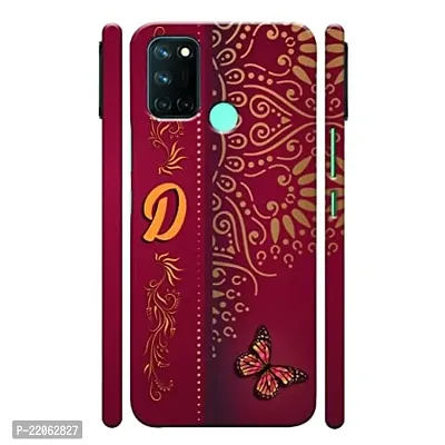 Dugvio? Printed Designer Matt Finish Hard Back Cover Case for Realme 7i - D Name Alphabet-thumb0