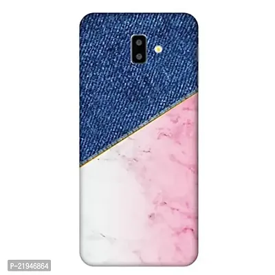 Dugvio? Polycarbonate Printed Hard Back Case Cover for Samsung Galaxy J6 / Samsung On6 / J600G/DS (Jeans Pattern Effect)