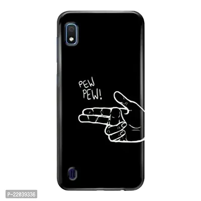 Dugvio? Printed Designer Matt Finish Hard Back Case Cover for Samsung Galaxy A10 / Samsung A10/ SM-A105F/DS (Pew Pew)-thumb0