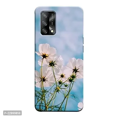 Dugvio? Printed Matt Finish Back Case Cover for Oppo F19 / Oppo F19S (Flower Theme)