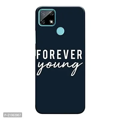 Dugvio? Poly Carbonate Back Cover Case for Realme Narzo 30A - Forever Young Motivation Quotes