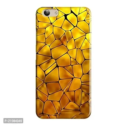 Dugvio? Polycarbonate Printed Colorful Golden Design Art Designer Hard Back Case Cover for Vivo Y71 (Multicolor)