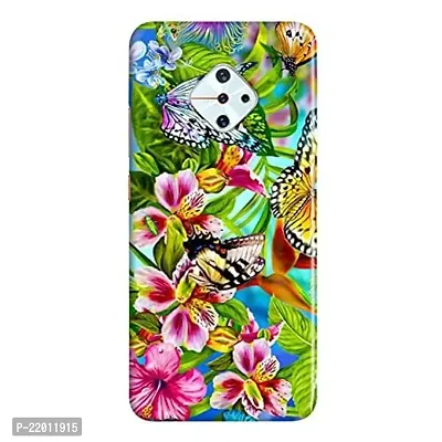 Dugvio? Printed Designer Hard Back Case Cover for Vivo S1 Pro (Butterfly Painting)