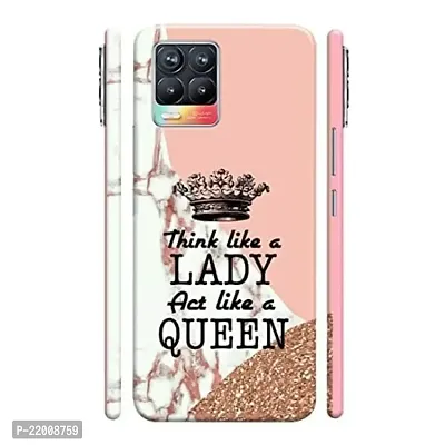 Dugvio? Poly Carbonate Back Cover Case for Realme 8 Pro - Think Like a Lady Quotes
