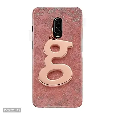 Dugvio? Printed Designer Hard Back Case Cover for OnePlus 6T (G Name Alphabet)