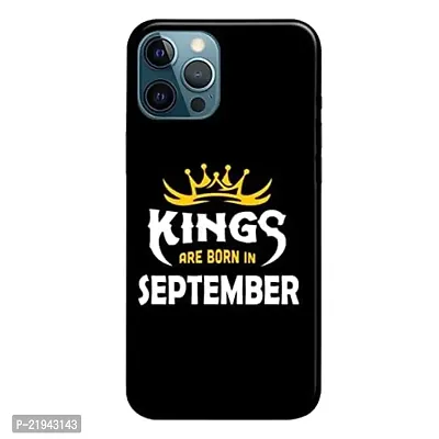 Dugvio? Polycarbonate Printed Hard Back Case Cover for iPhone 12 / iPhone 12 Pro (Kings are Born in September)