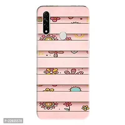 Dugvio? Printed Designer Matt Finish Hard Back Cover Case for Oppo A31 - Floral Pattern Border-thumb0