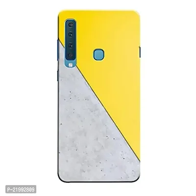 Dugvio? Printed Designer Hard Back Case Cover for Samsung Galaxy A9 (2018) / Samsung A9 (2018) / SM-A920F/DS (Yellow and Grey Design)