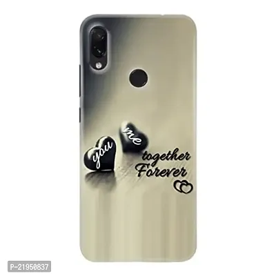 Dugvio? Polycarbonate Printed Hard Back Case Cover for Xiaomi Redmi Note 7 (Together Forever Love)