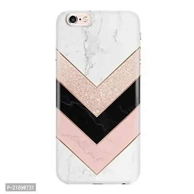 Dugvio Polycarbonate Printed Colorful Pink Black and White Marble Design Designer Hard Back Case Cover for Apple iPhone 6 / iPhone 6S (Multicolor)