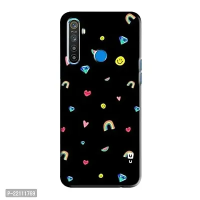 Dugvio? Printed Hard Back Case Cover Compatible for Realme 5 / 5i / 5S / Realme Narzo 10 - Black Art (Multicolor)-thumb0