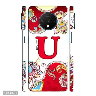 Dugvio? Printed Designer Hard Back Case Cover for OnePlus 7T (Its Me U Alphabet)