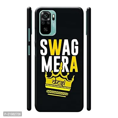 Dugvio? Printed Designer Matt Finish Hard Back Cover Case for Xiaomi Redmi Note 10 / Redmi Note 10S - Desi Swag