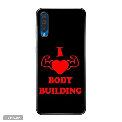 Dugvio? Polycarbonate Printed Hard Back Case Cover for Samsung Galaxy A70 / Samsung A70 / SM-A705F/DS (I Love Body Building)