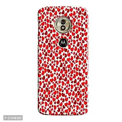 Dugvio? Polycarbonate Printed Hard Back Case Cover for Motorola Moto G6 Play (Red Dil Love)