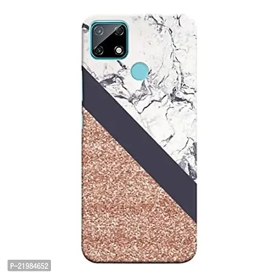 Dugvio? Printed Designer Back Cover Case for Realme Narzo 30A - Glitter and Marble Effect