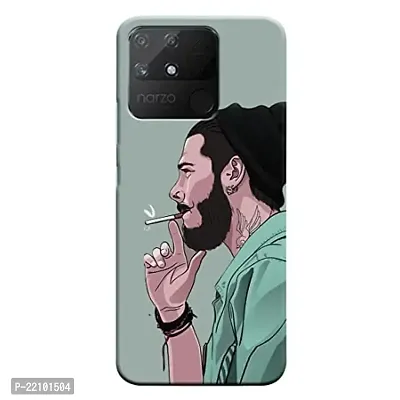Dugvio? Printed Designer Back Case Cover for Realme Narzo 50A (Desi boy, Smoker, Smoking Man)