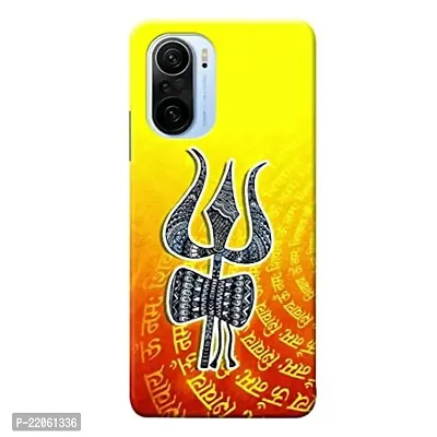 Dugvio? Printed Designer Matt Finish Hard Back Cover Case for Xiaomi Mi 11X / Xiaomi Mi 11X Pro (5G) - Lord Shiva Trishul