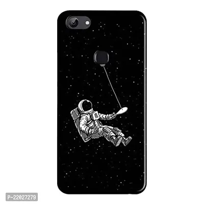 Dugvio? Printed Astronaut Sky Moon Earth Designer Hard Back Case Cover for Vivo Y81 (Multicolor)-thumb0