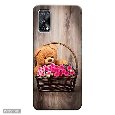 Dugvio? Printed Designer Matt Finish Hard Back Cover Case for Realme X7 - Cute Toy in Bucket