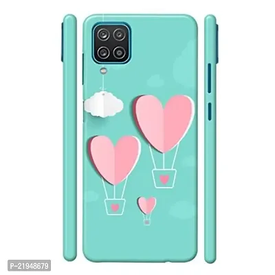 Dugvio? Polycarbonate Printed Hard Back Case Cover for Samsung Galaxy A12 / Samsung A12 (Love Sky)