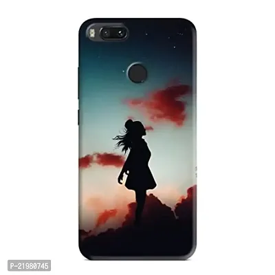 Dugvio? Printed Designer Hard Back Case Cover for Xiaomi Redmi A1 (Girl in Moon)-thumb0