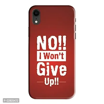 Dugvio? Printed Designer Hard Back Case Cover for iPhone XR (Motivation Quotes Never give up)