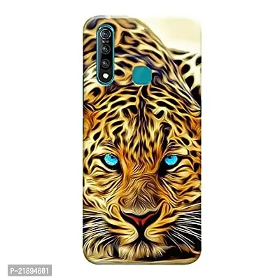 Dugvio Polycarbonate Printed Colorful Tiger Face, Tiger Eyes Designer Hard Back Case Cover for Vivo Z1 Pro (Multicolor)