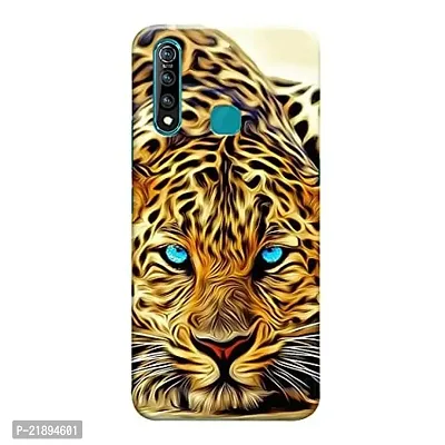 Dugvio Polycarbonate Printed Colorful Tiger Face, Tiger Eyes Designer Hard Back Case Cover for Vivo Z1 Pro (Multicolor)-thumb0