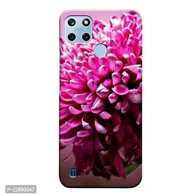 Dugvio? Printed Hard Back Cover Case for Realme C25Y - Pink Flower Art