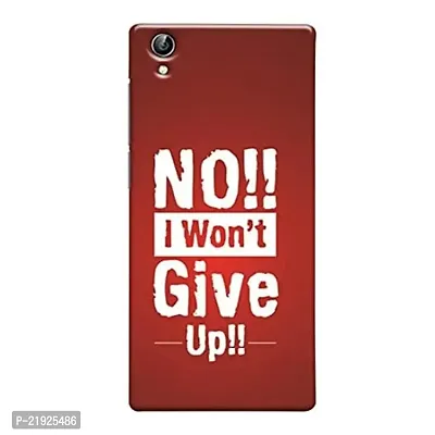 Dugvio? Polycarbonate Printed Hard Back Case Cover for Vivo Y51L (Motivation Quotes Never give up)