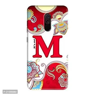 Dugvio? Printed Designer Hard Back Case Cover for Xiaomi Redmi Poco F1 (Its Me M Alphabet)-thumb0