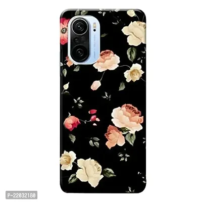 Dugvio? Printed Floral Design, Black Flower Designer Hard Back Case Cover for Xiaomi Mi 11X / Xiaomi Mi 11X Pro (5G) (Multicolor)