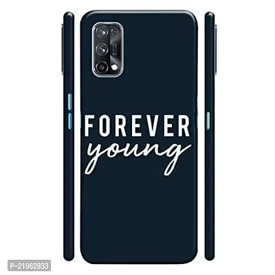 Dugvio? Poly Carbonate Back Cover Case for Realme X7 / Realme X7 5G - Forever Young Motivation Quotes