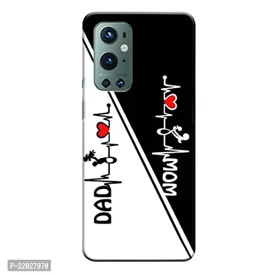 Dugvio? Printed Mom and Dad, Mummy Papa, Maa Designer Hard Back Case Cover for OnePlus 9 Pro/OnePlus 9 Pro (5G) (Multicolor)