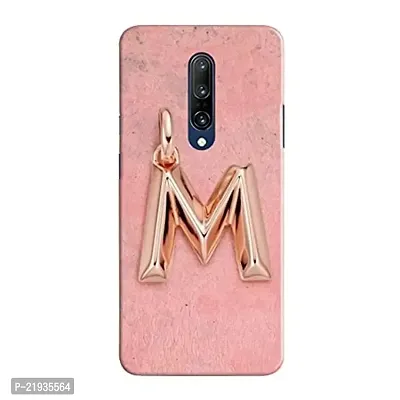 Dugvio? Polycarbonate Printed Hard Back Case Cover for OnePlus 7 Pro (M Name Alphabet)