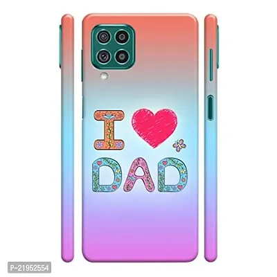Dugvio? Polycarbonate Printed Hard Back Case Cover for Samsung Galaxy F62 / Samsung F62 (I Love Dad Pink)
