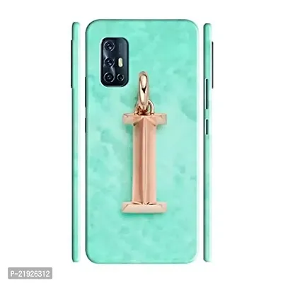 Dugvio? Polycarbonate Printed Hard Back Case Cover for Vivo V17 (I Name Alphabet)