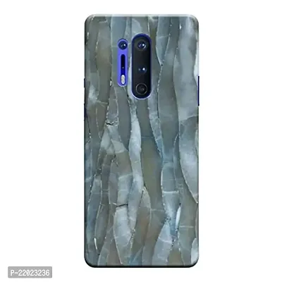 Dugvio? Printed Designer Hard Back Case Cover for Oneplus 8 Pro (Grey Marble Effect)-thumb0