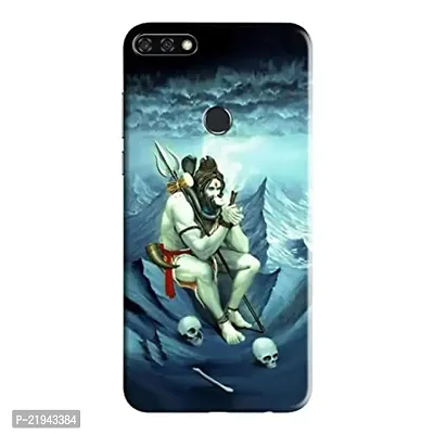 Dugvio? Polycarbonate Printed Hard Back Case Cover for Huawei Honor 7A (Lord Shiva Jai Shiva)