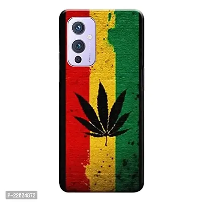 Dugvio? Printed Designer Matt Finish Hard Back Cover Case for OnePlus 9 / OnePlus 9 (5G) - Weed Colorful-thumb0