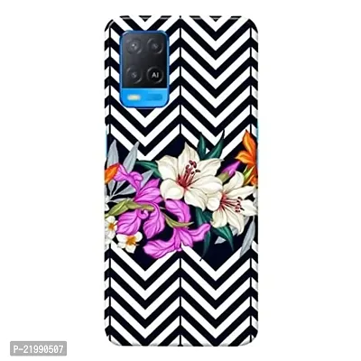 Dugvio? Printed Designer Back Cover Case for Oppo A54 / CPH2239 / Oppo A54 (5G) - Floral Pattern Effect