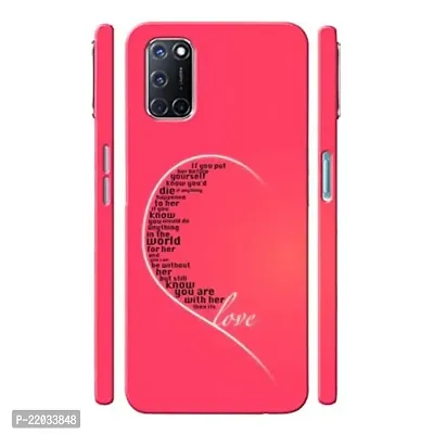 Dugvio? Printed Designer Matt Finish Hard Back Cover Case for Oppo A52 - Love Quotes-thumb0