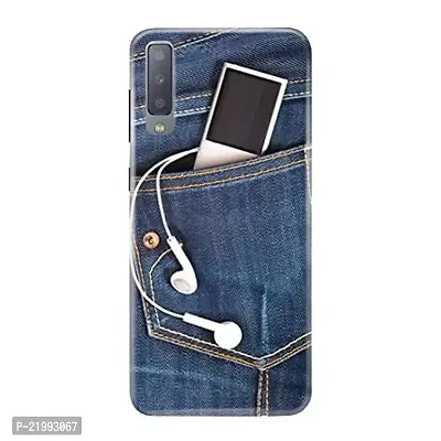 Dugvio? Printed Designer Hard Back Case Cover for Samsung Galaxy A7 (2018) / Samsung A7 (2018) / SM-A750F/DS (Pocket Jeans Art)