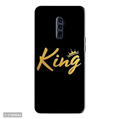 Dugvio Polycarbonate Printed Colorful King, King Text Designer Hard Back Case Cover for Oppo Reno X (Multicolor)