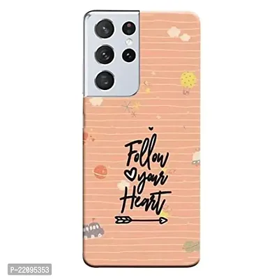 Dugvio? Printed Hard Back Case Cover for Samsung Galaxy S21 Ultra (5G) (Follow Your Heart)