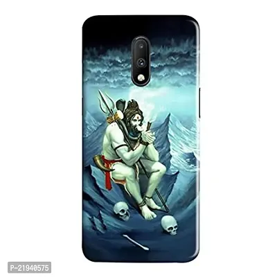 Dugvio? Polycarbonate Printed Hard Back Case Cover for OnePlus 7 (Lord Shiva Jai Shiva)-thumb0