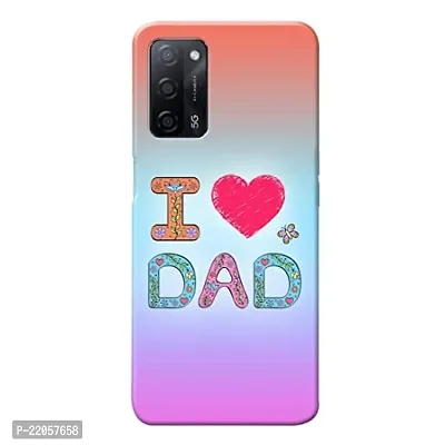 Dugvio? Printed Designer Back Cover Case for Oppo A54(5G) / Oppo A93 (5G) / Oppo A93S (5G) - I Love Dad Pink-thumb0