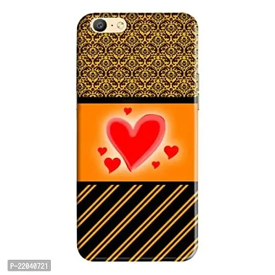 Dugvio? Printed Designer Matt Finish Hard Back Cover Case for Oppo A71 - Heart Art-thumb0